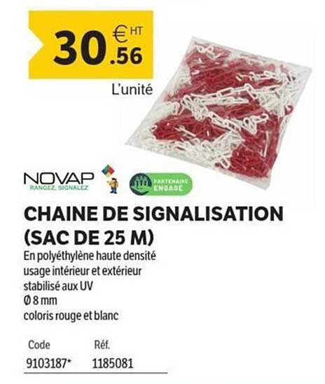 CHAINE DE SIGNALISATION (SAC DE 25 M)