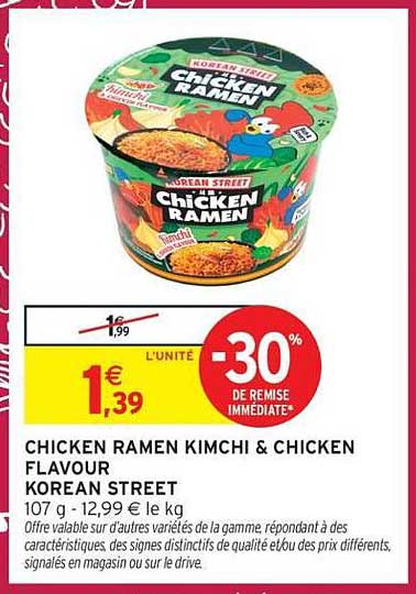 CHICKEN RAMEN KIMCHI & CHICKEN FLAVOUR KOREAN STREET