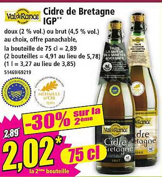 Cidre de Bretagne IGP**