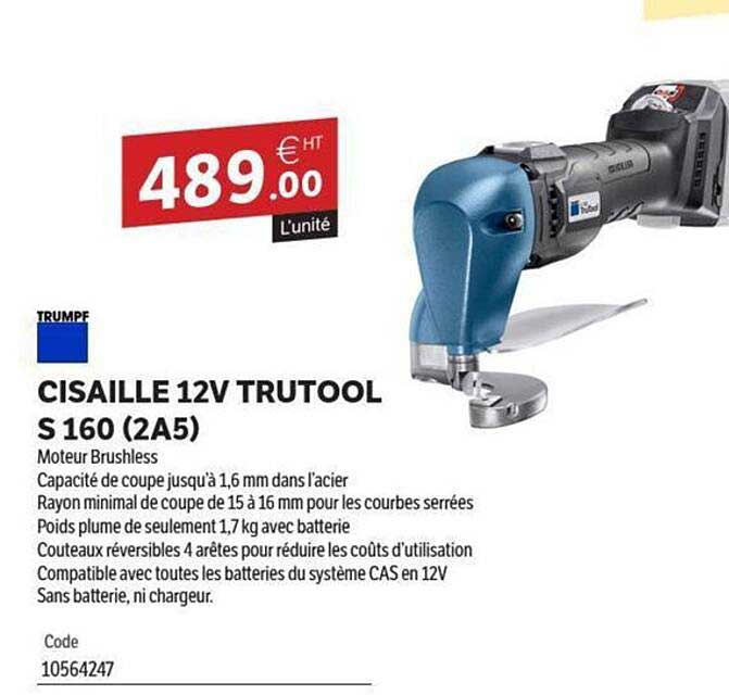 CISAILLE 12V TRUTOOL S 160 (2A5)