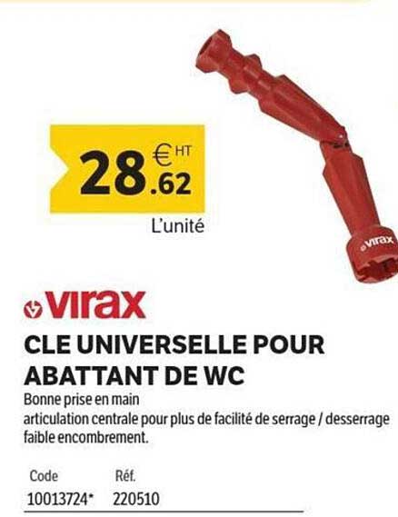 CLE UNIVERSELLE POUR ABATTANT DE WC
