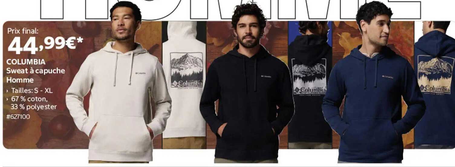 COLUMBIA Sweat à capuche Homme