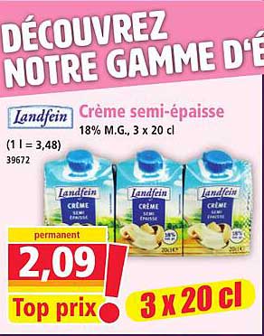 Crème semi-épaisse