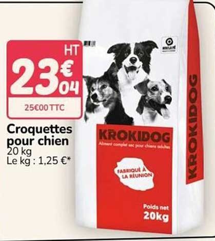 Croquettes pour chien 20 kg