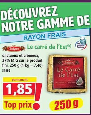 DÉCOUVREZ NOTRE GAMME DE RAYON FRAIS