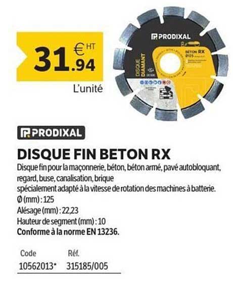 DISQUE FIN BETON RX