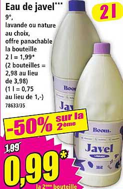 Eau de javel***