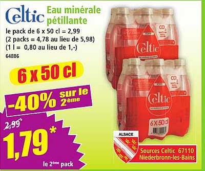 Eau minérale pétillante