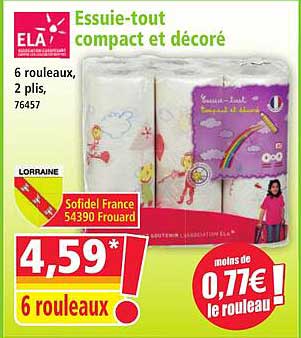 Essuie-tout compact et décoré