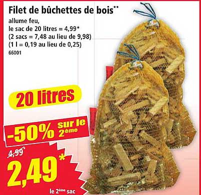 Filet de bûchettes de bois**