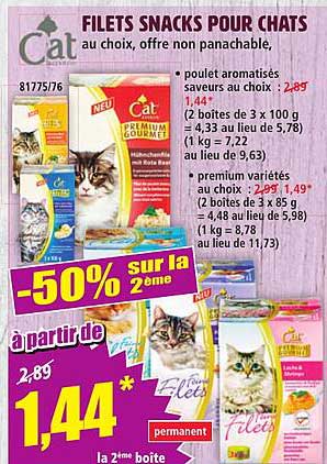 FILETS SNACKS POUR CHATS