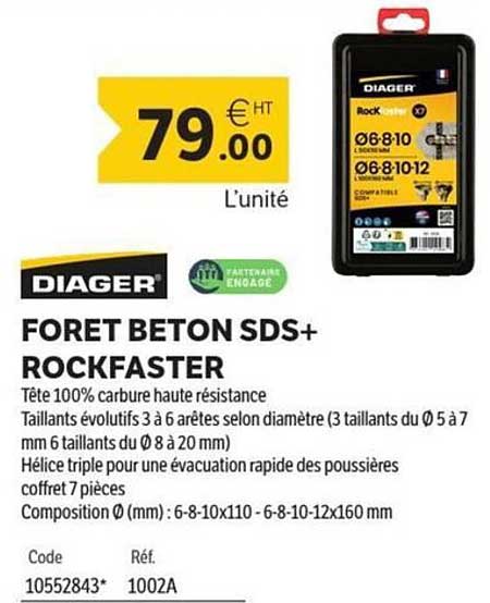 FORET BETON SDS+ ROCKFASTER
