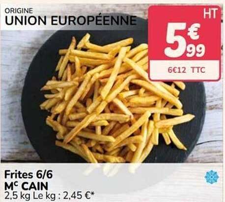 Frites 6/6 M'C CAIN
