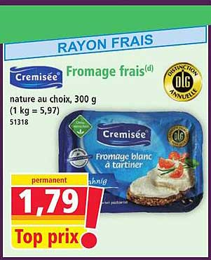 Fromage frais nature au choix, 300 g