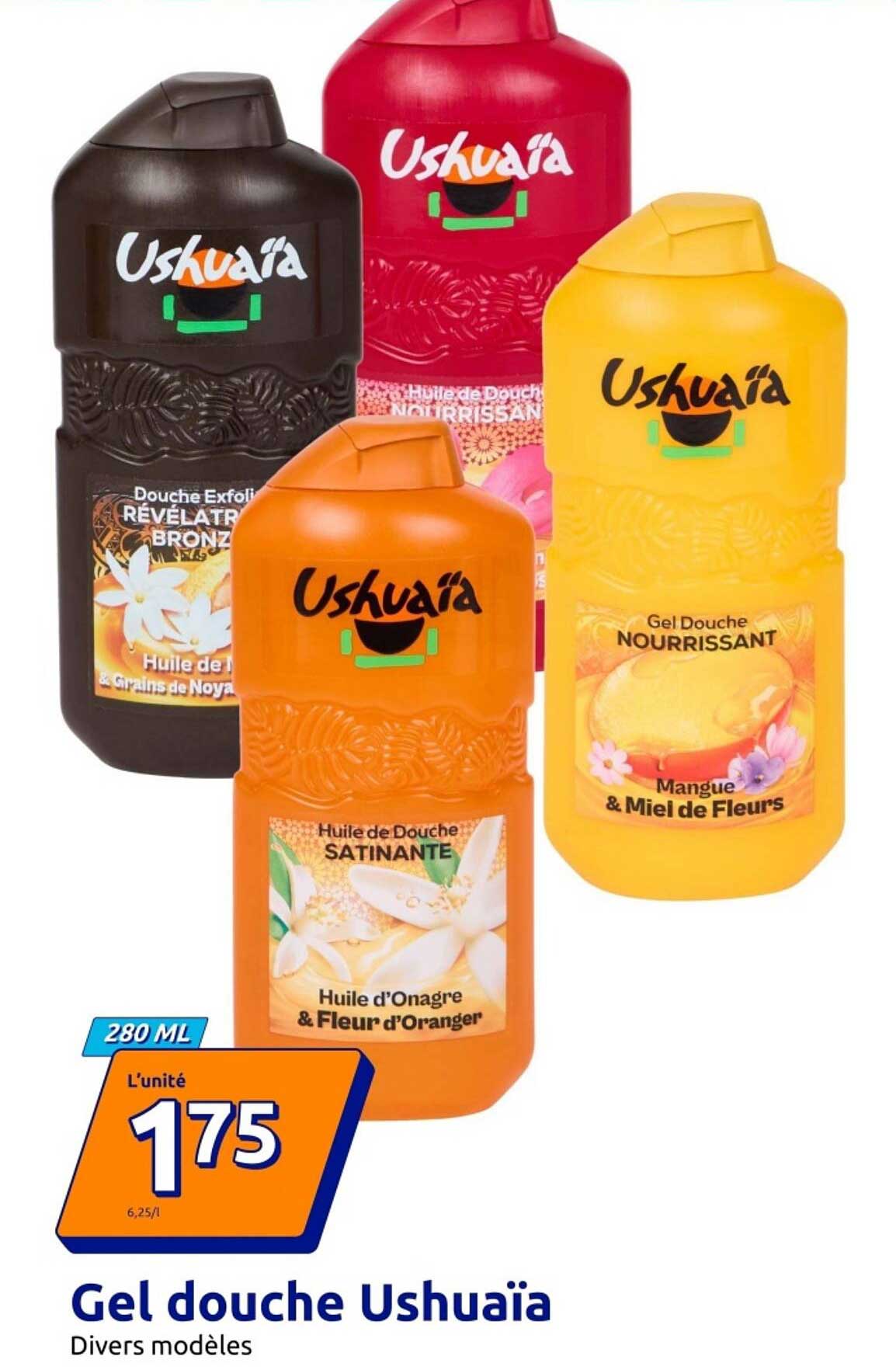 Gel douche Ushuaïa Divers modèles