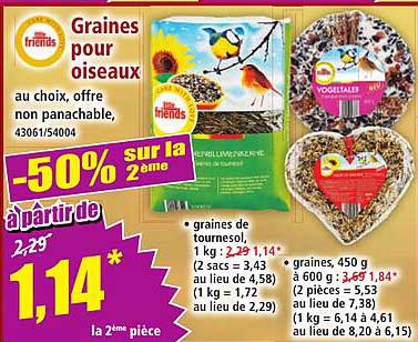 Graines pour oiseaux