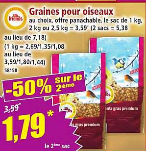 Graines pour oiseaux