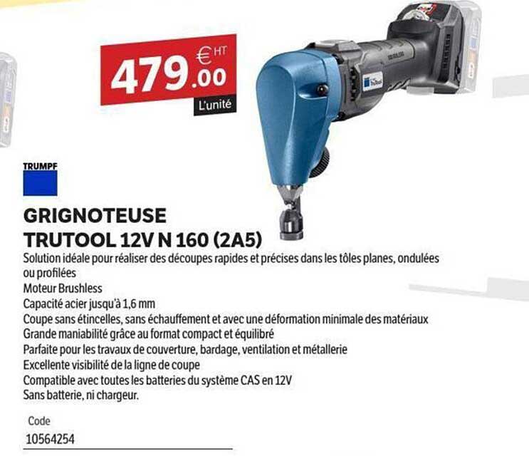 GRIGNOTEUSE TRUTOOL 12V N 160 (2A5)