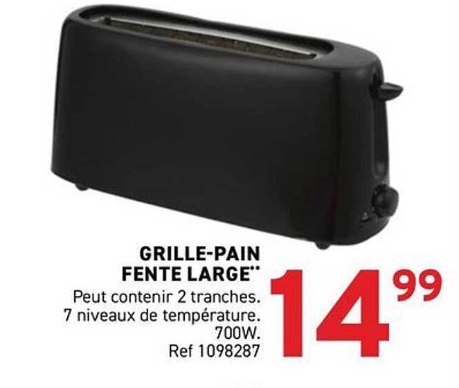 GRILLE-PAIN FENTE LARGE