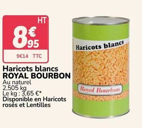 Haricots blancs ROYAL BOURBON