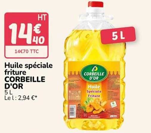 Huile spéciale friture CORBEILLE D'OR 5 L