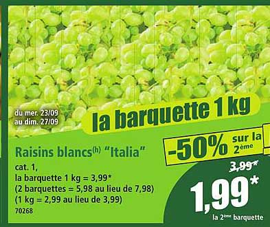la barquette 1 kg
