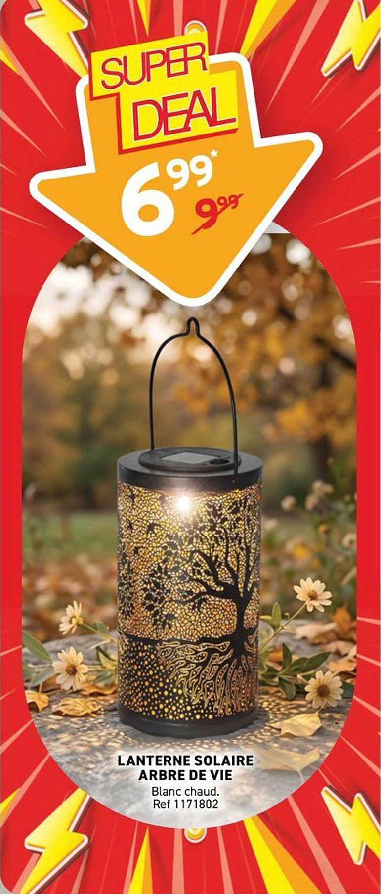 LANTERNE SOLAIRE ARBRE DE VIE