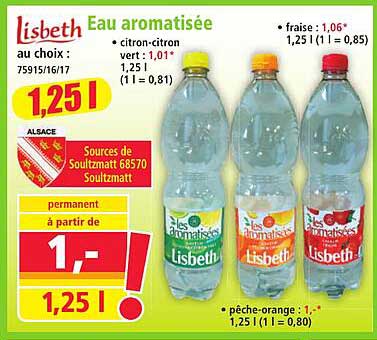 Lisbeth Eau aromatisée