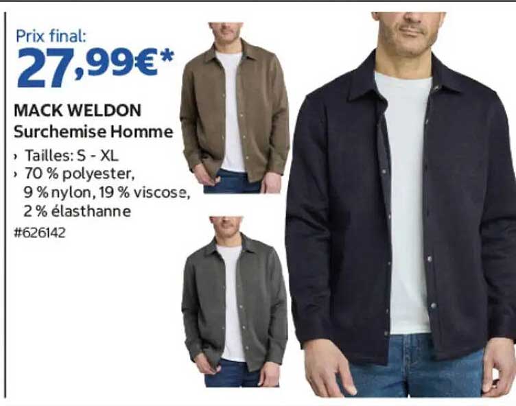 MACK WELDON Surchemise Homme