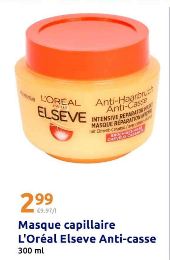 Masque capillaire L'Oréal Elseve Anti-casse 300 ml