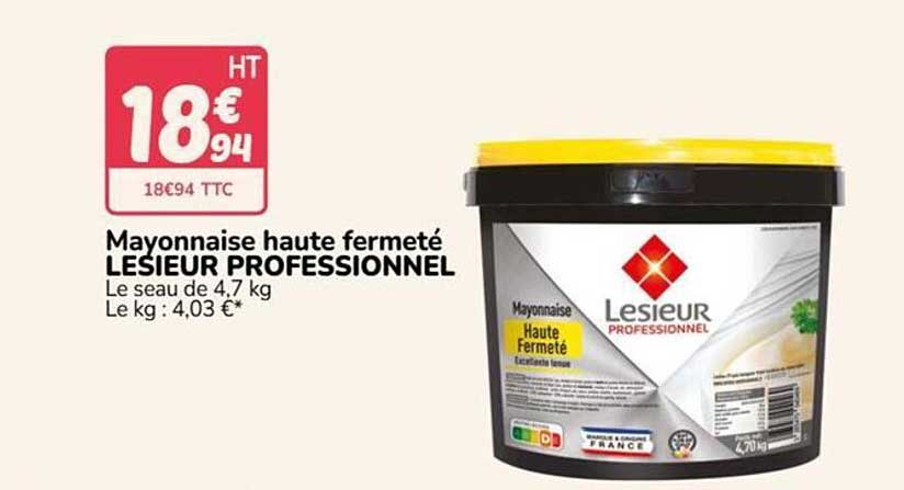 Mayonnaise haute fermeté LESIEUR PROFESSIONNEL