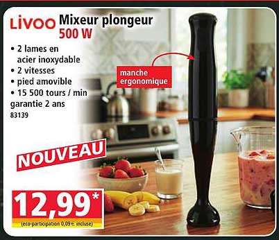 Mixeur plongeur 500 W