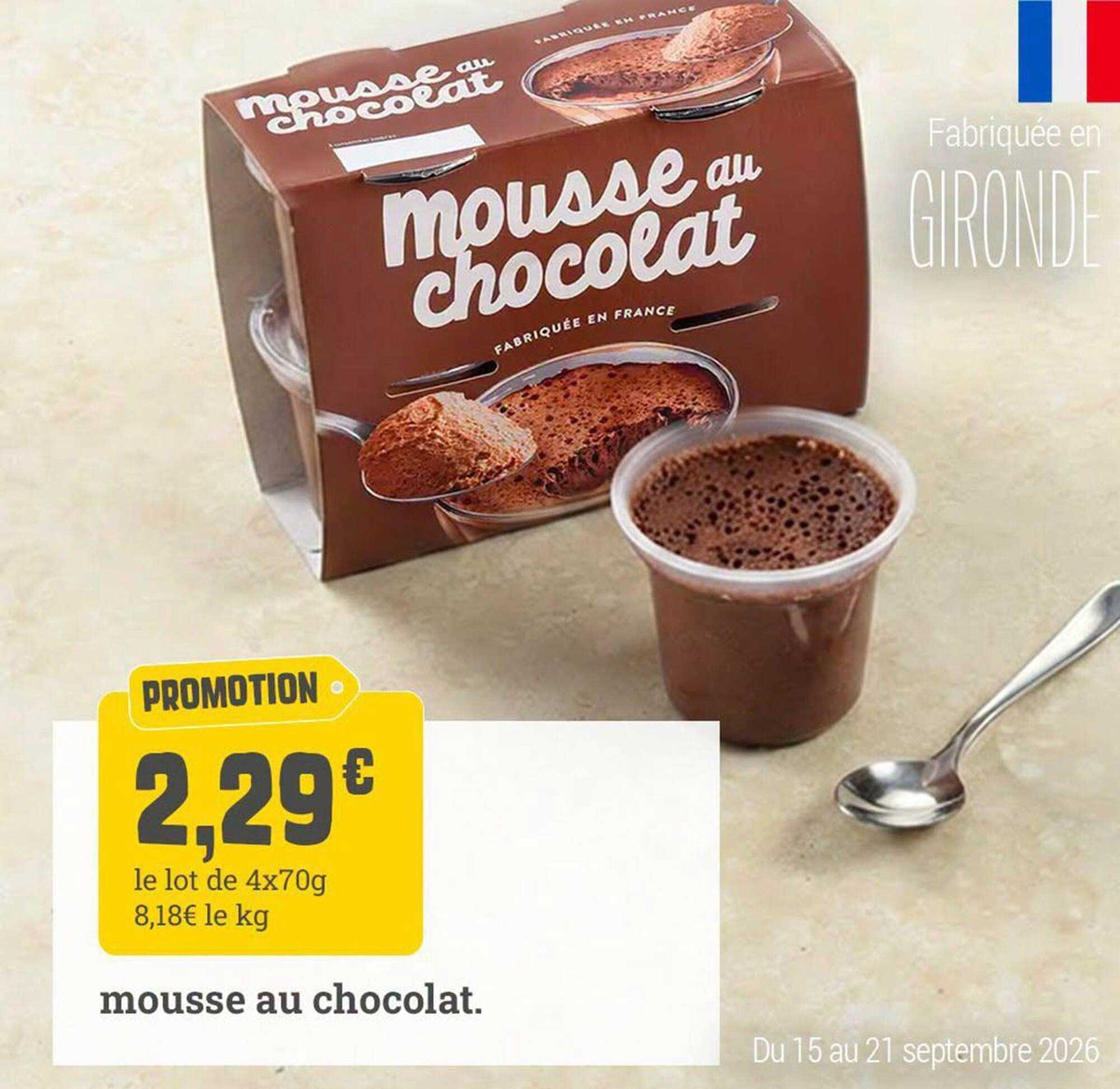 mousse au chocolat.