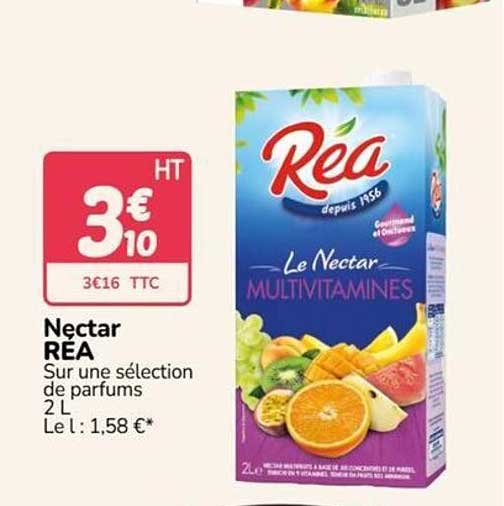 Nectar REA Sur une sélection de parfums 2 L Le l : 1,58 €*