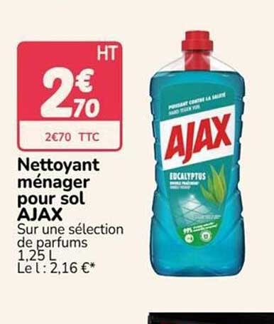 Nettoyant ménager pour sol AJAX