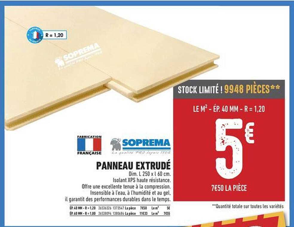 PANNEAU EXTRUDÉ