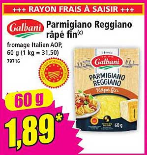 Parmigiano Reggiano râpé fin(c)
