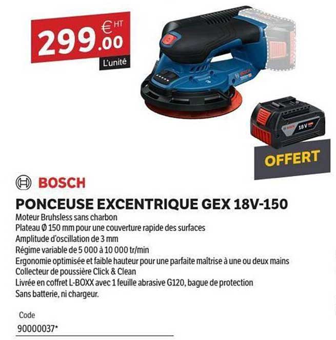 PONCEUSE EXCENTRIQUE GEX 18V-150