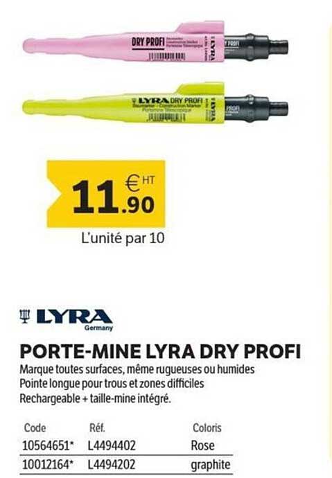 PORTE-MINE LYRA DRY PROFI