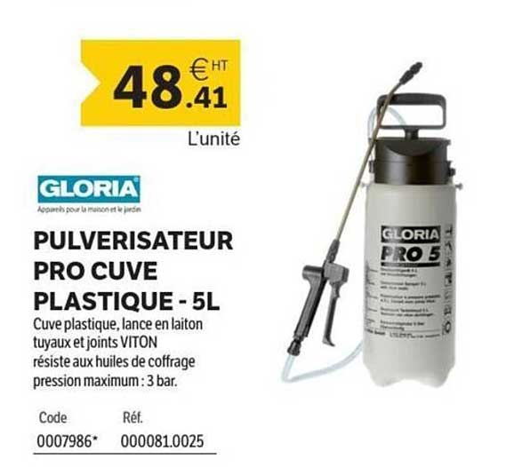 PULVÉRISATEUR PRO CUVE PLASTIQUE - 5L