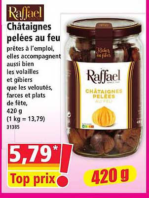 Raffael Châtaignes pelées au feu