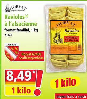 Ravioles(a) à l'alsacienne