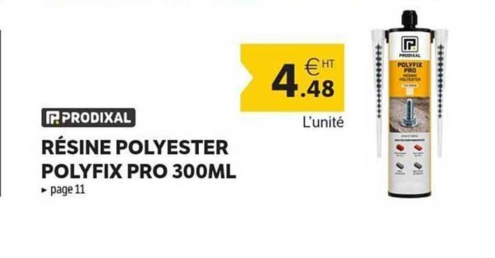 RÉSINE POLYESTER POLYFIX PRO 300ML