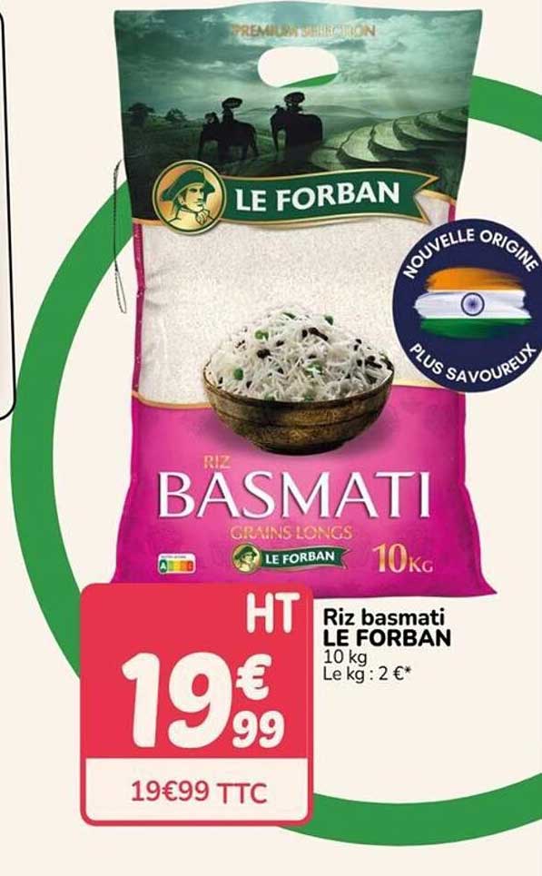 Riz basmati LE FORBAN 10 kg