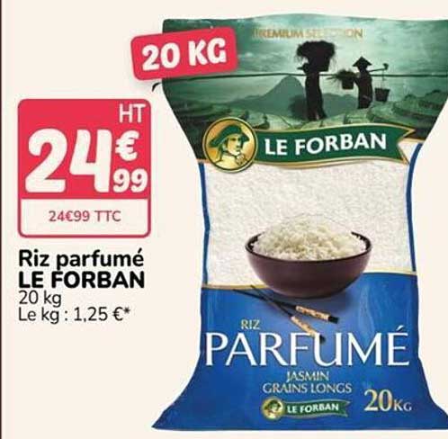 Riz parfumé LE FORBAN 20 kg