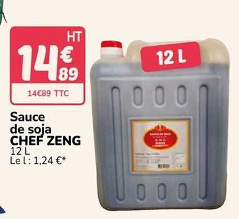 Sauce de soja CHEF ZENG 12 L