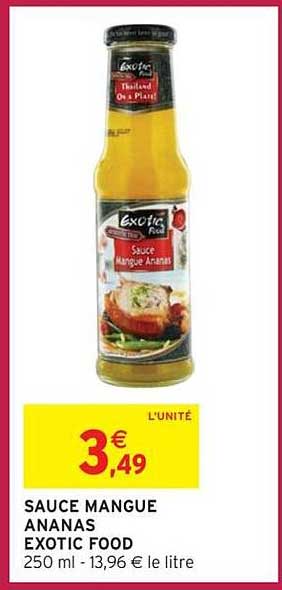 SAUCE MANGUE ANANAS EXOTIC FOOD