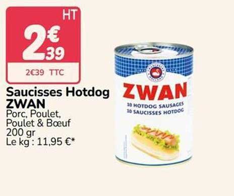 Saucisses Hotdog ZWAN