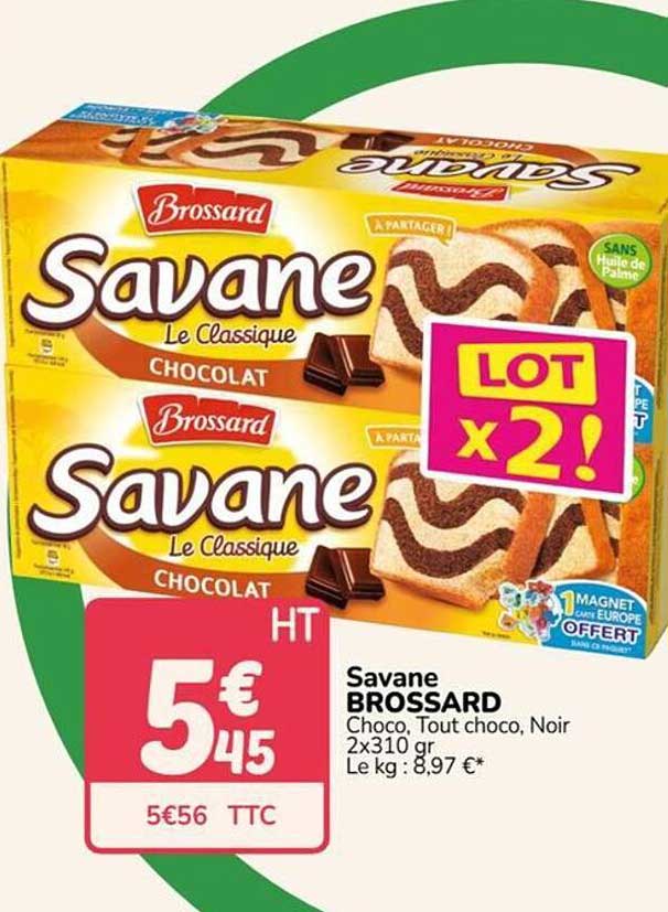 Savane BROSSARD Choco, Tout choco, Noir 2x310 gr
