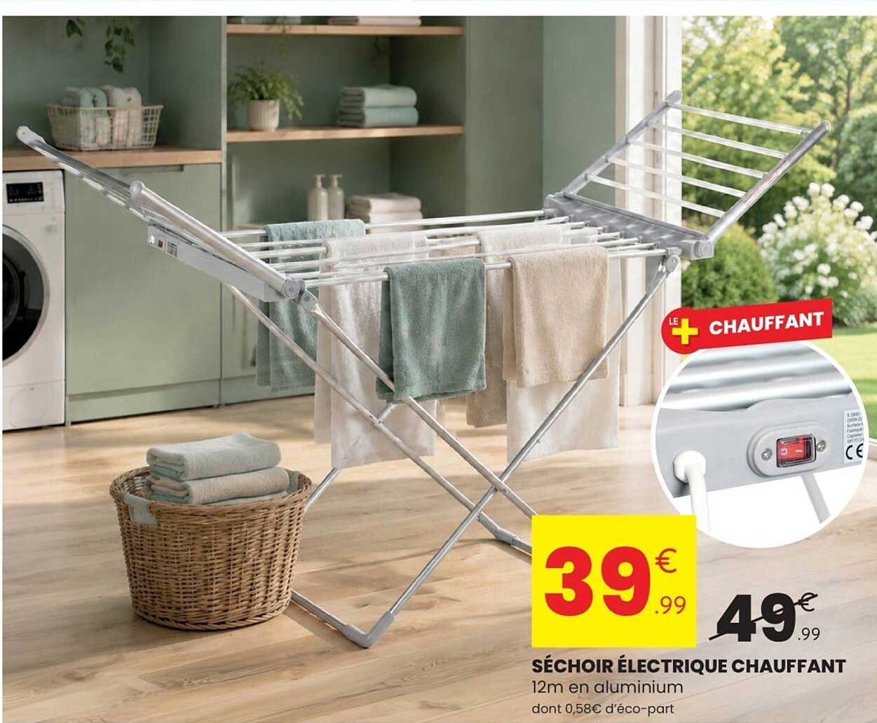SÉCHOIR ÉLECTRIQUE CHAUFFANT